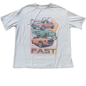 💜 SHEIN "Burn Out Fast" Graphic T-Shirt - US Size 6 / Medium